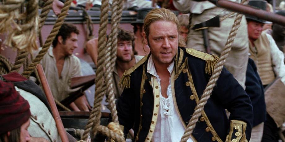 Russell Crowe en Capitán de mar y guerra, una lograda adaptación disponible en Netflix de las novelas de Patrick O Brien y un perfecto punto de partida para explorar aventuras en el mar