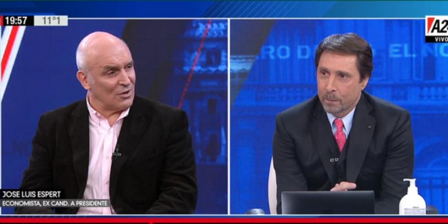 Fuerte cruce en vivo. José Luis Espert a Eduardo Feinmann ...