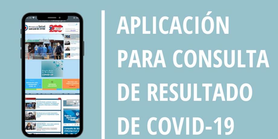 Aplicación de consulta en línea de resultados COVID-19
