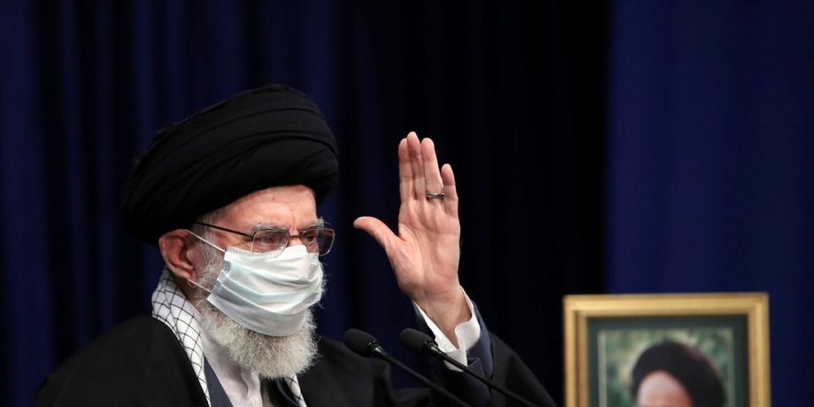 El ayatolá Alí Jameneí durante un discurso en Teherán, Irán, el 17 de febrero de 2021.