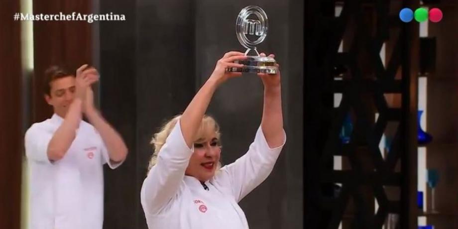 Georgina Barbarossa como ganadora MasterChef Celebrity 2