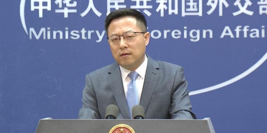 El portavoz del Ministerio de Relaciones Exteriores de China, Zhao Lijian.