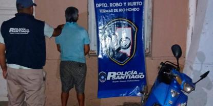 Toro Yacu: Detienen sospechoso y recuperan una motocicleta robada en Las Termas de Río Hondo