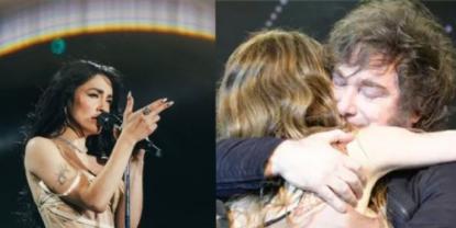 Reacción de Lali Espósito ante la actuación de Javier Milei con Fátima Florez