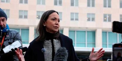 María Corina Machado exige una transición democrática en Venezuela