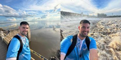 Alan Paredes, el famoso influencer, visitó los atractivos de Las Termas de Río Hondo