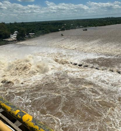 Estado del Dique Frontal y riesgo de inundaciones en Santiago del Estero