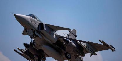Suecia despliega cazas Saab Gripen para misión en el espacio aéreo ártico