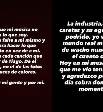 Tiago PZK Anuncia Transformación en Su Carrera Musical y Crítica a la Industria