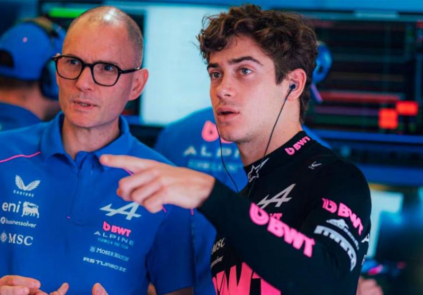 Colapinto evalúa el desempeño de Alpine tras las prácticas en Australia