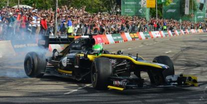 Franco Colapinto y su exhibición con el Lotus E20 en Buenos Aires