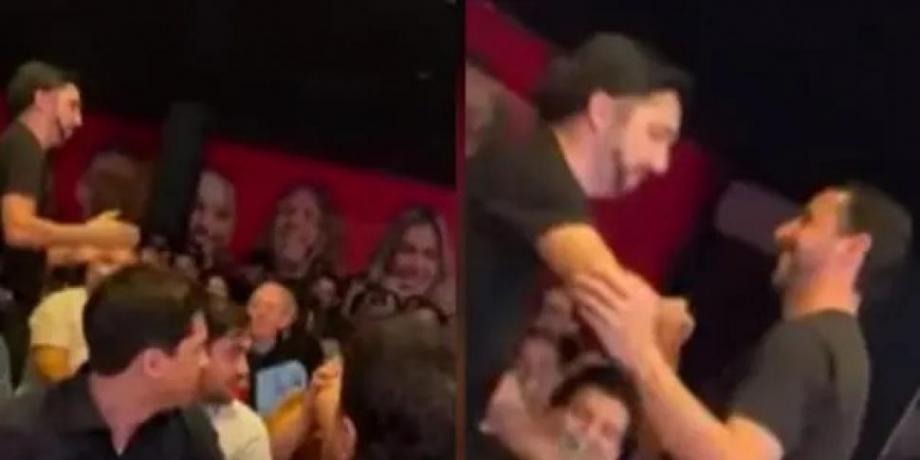 Juan Pablo Velasco sorprende en un show al encontrarse con su imitador