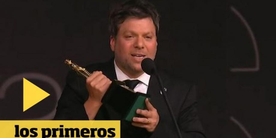 Guido Kaczka recibe el Martín Fierro de Oro en una noche memorable