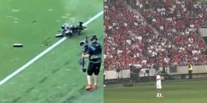 Incidente impactante en Hungría: caída de cámara aérea durante partido