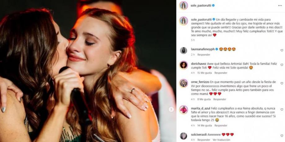 Soledad Pastorutti celebra el cumpleaños de su hija Antonia con amor