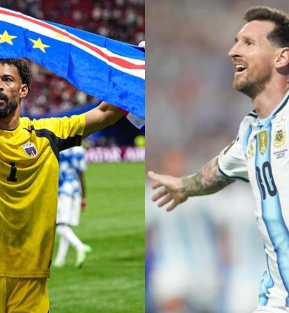 El arquero Vozinha de Cabo Verde se medirá ante Lionel Messi en el Mundial 2026