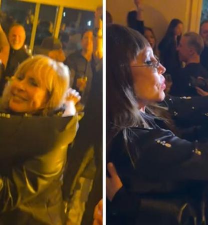 Moria Casán y Georgina Barbarossa celebran su reconciliación pública en un baile