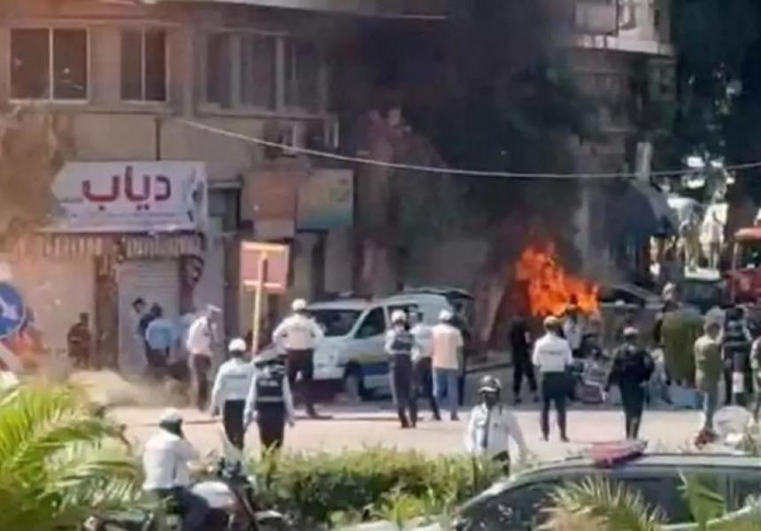 Explosiones en Damasco durante la visita de Macron causan 18 heridos
