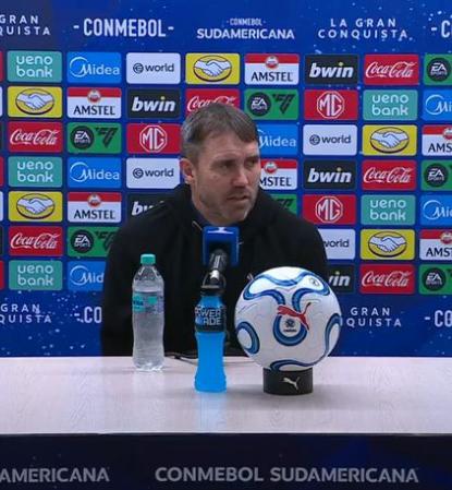 Coudet reflexiona sobre el empate de River en Bogotá ante Independiente Santa Fe