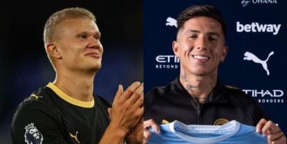 Haaland comenta con humor la llegada de Enzo Fernández al Manchester City