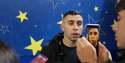 Martín Cuitiño celebra un debut goleador en La Bombonera ante Boca Juniors
