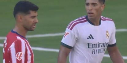 Intenso enfrentamiento entre Cuti Romero y Jude Bellingham en el derbi madrileño