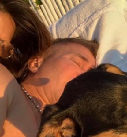 La conmovedora despedida de Barby Franco y Fernando Burlando a su mascota Shiva
