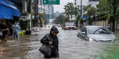 Bangkok enfrenta desastre tras intensas lluvias que afectan a 84.000 personas
