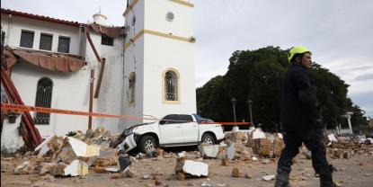 Terremoto en Panamá causa daños severos a la catedral de Penonomé