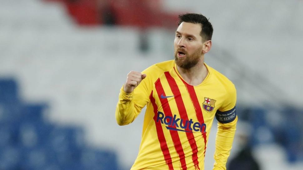 Lionel Messi durante un partido del Barcelona contra el PSG, París (Francia), el 10 de marzo de 2021. 